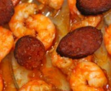 Salade de Gambas au Chorizo