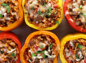 Poivrons Farcis à la Caponata x2