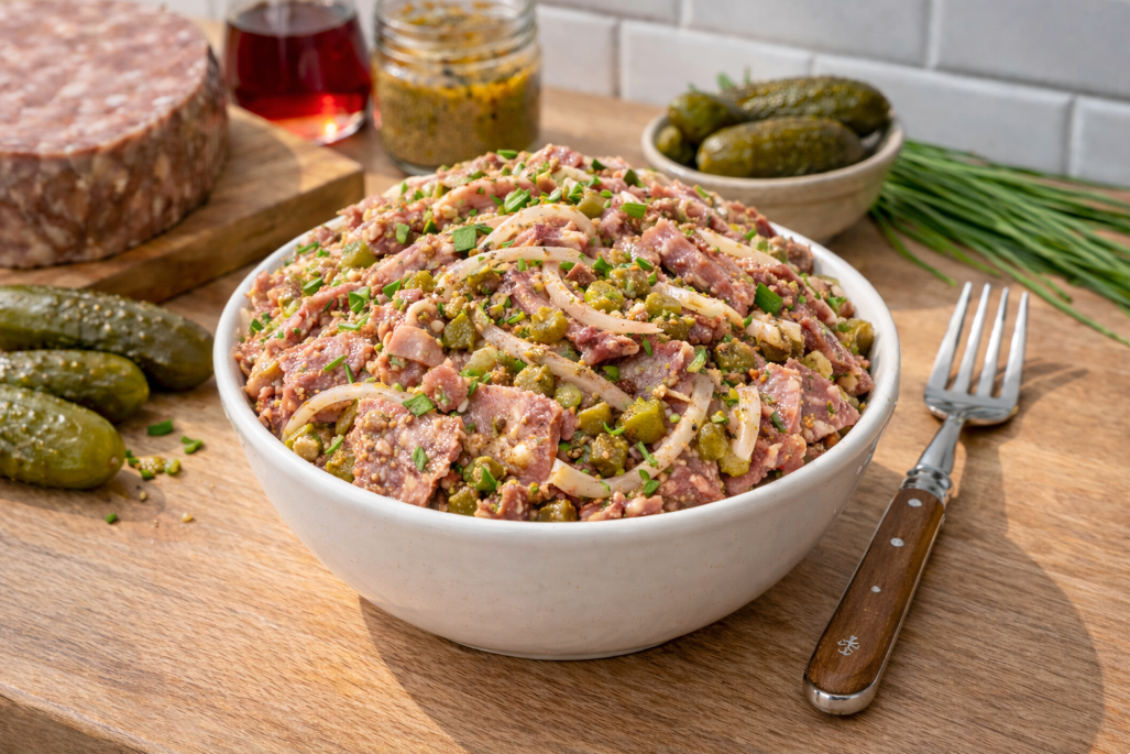 Salade de Museau de Boeuf Ă la Lyonnaise
