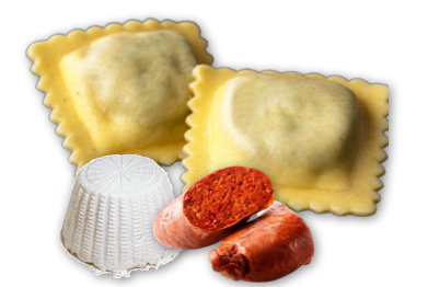 Raviolis Ricotta et Saucisse Piquante NDUJA2 Pers 320g environ