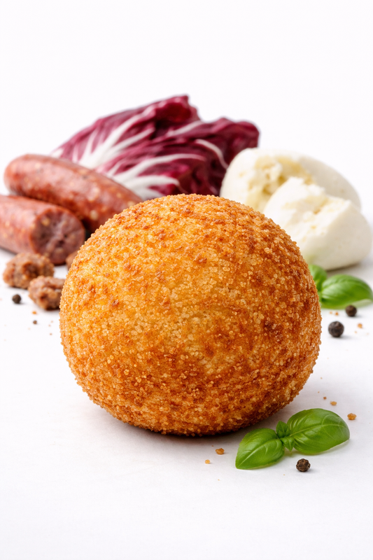 Arancini Saucisse, Mozza et Trévise Radicchio x2