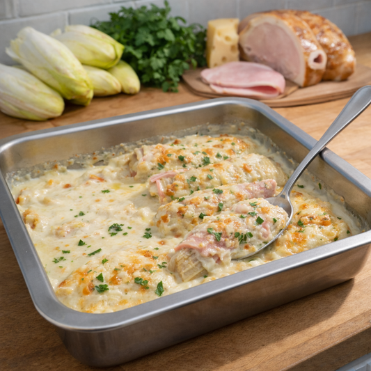 Endives gratinées sauce Mornay x2