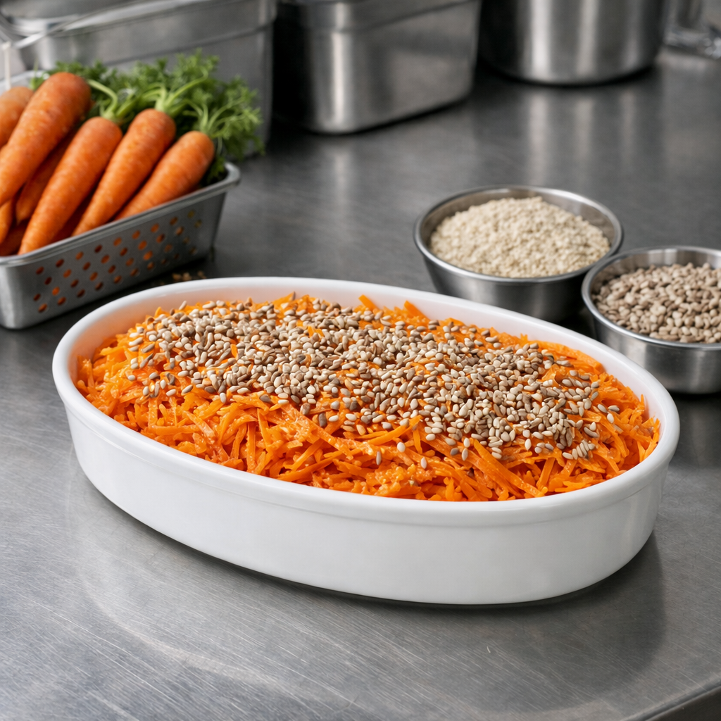 🥕 Carottes Râpées Vinaigrette aux Multi-Graines