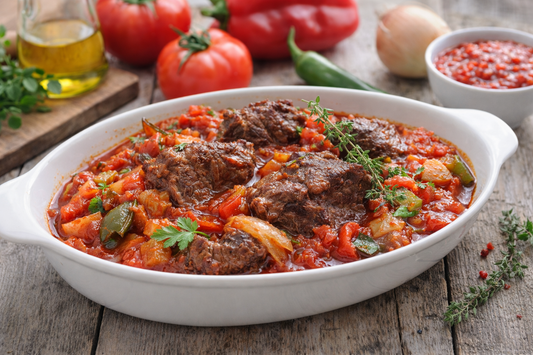 Noix de joues de bœuf à la piperade 🍅🔥