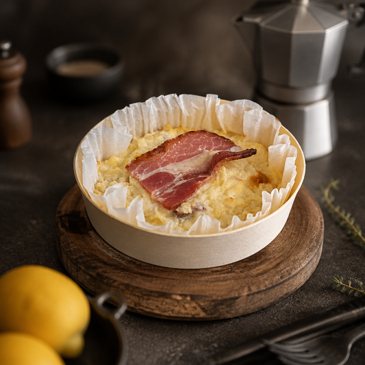 Lasagnette Carbonara individuelle (Coquillettes,Crème et Lardons)