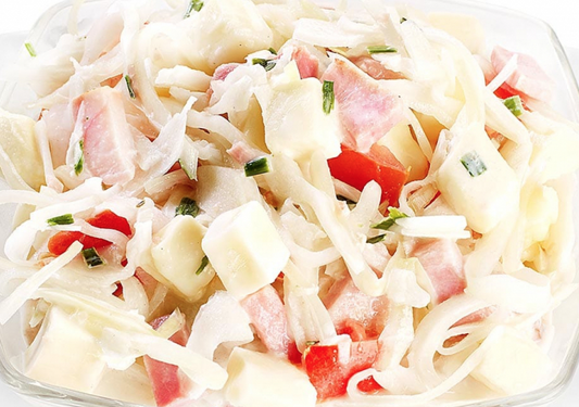 Salade Berlin (Chou Blanc Rapé, Jambon Blanc et emmental)