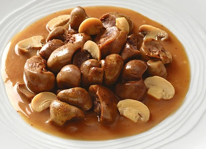 Rognons porc sauce Madère