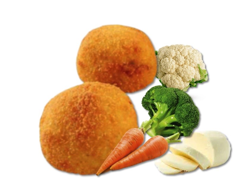 Arancini végétarien (Chou Fleur ,Brocoli,Carotte  et Mozza) x2