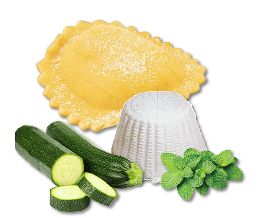 Médaillons Courgette,Menthe et Ricotta 2 pers